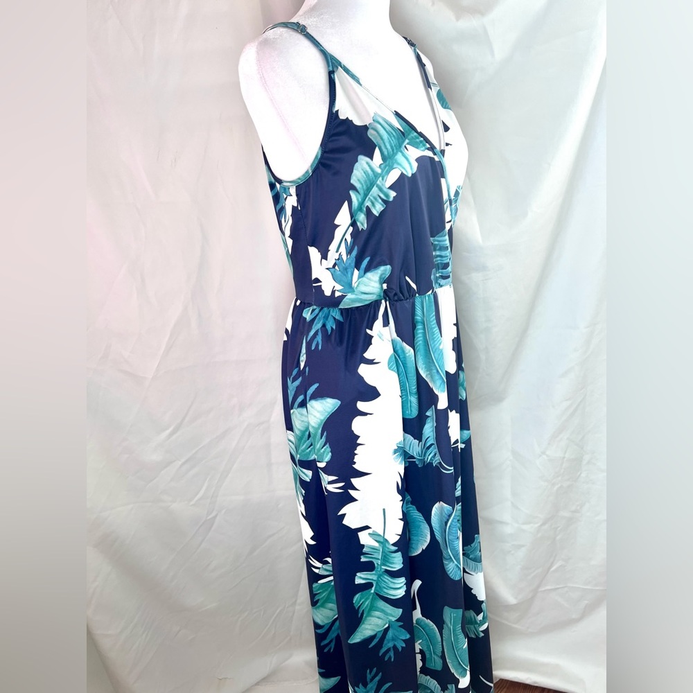 Ouges Womens Summer V-Neck Floral Adjustable Spag… - image 5